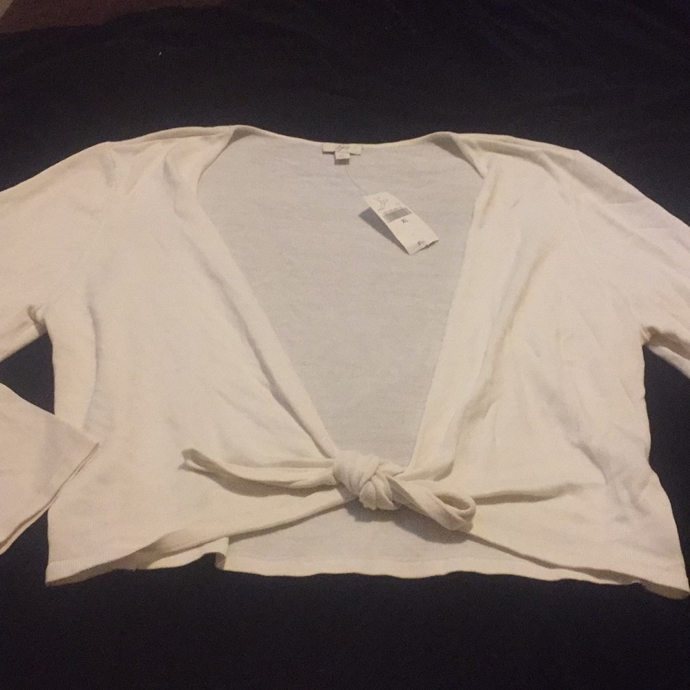 NWT J.Jill Cream color sweater XL